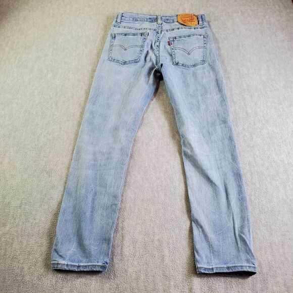 Levis 502 Jeans Womens 14 Reg W27xL27 Blue Taper Straight Leg Denim - Picture 7 of 10